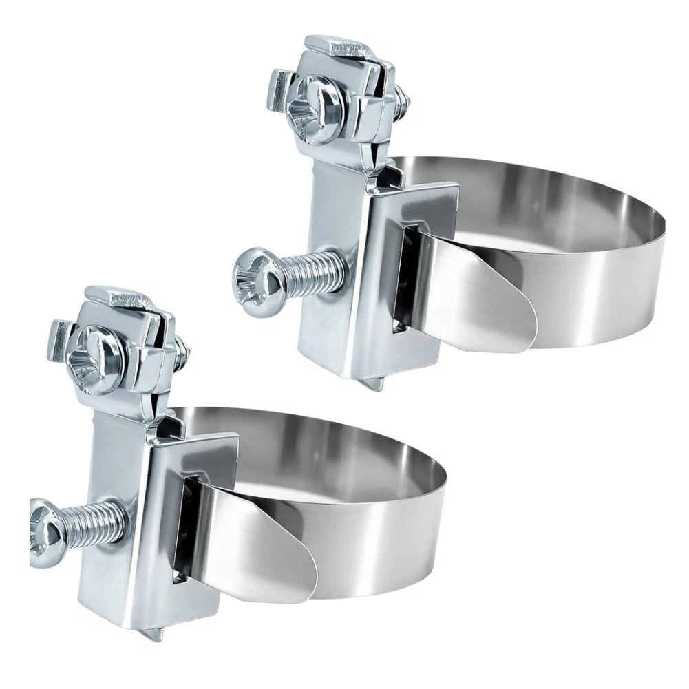 2pcs Grounding Clips 8-52mm for Securing Grounding Strips on Round Pipes