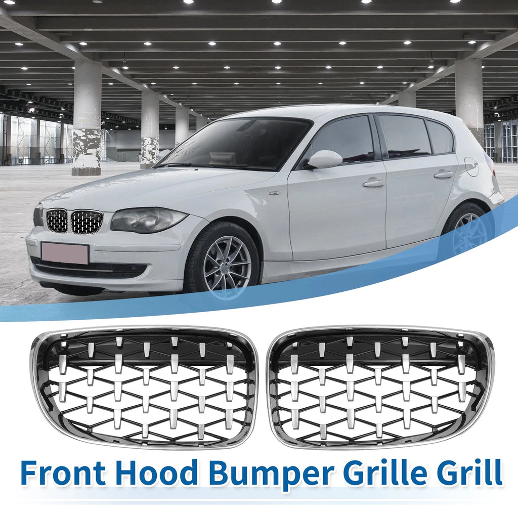 Front Hood Bumper Grille Grill Replacement for BMW 1 Series E87 (2008–2013)