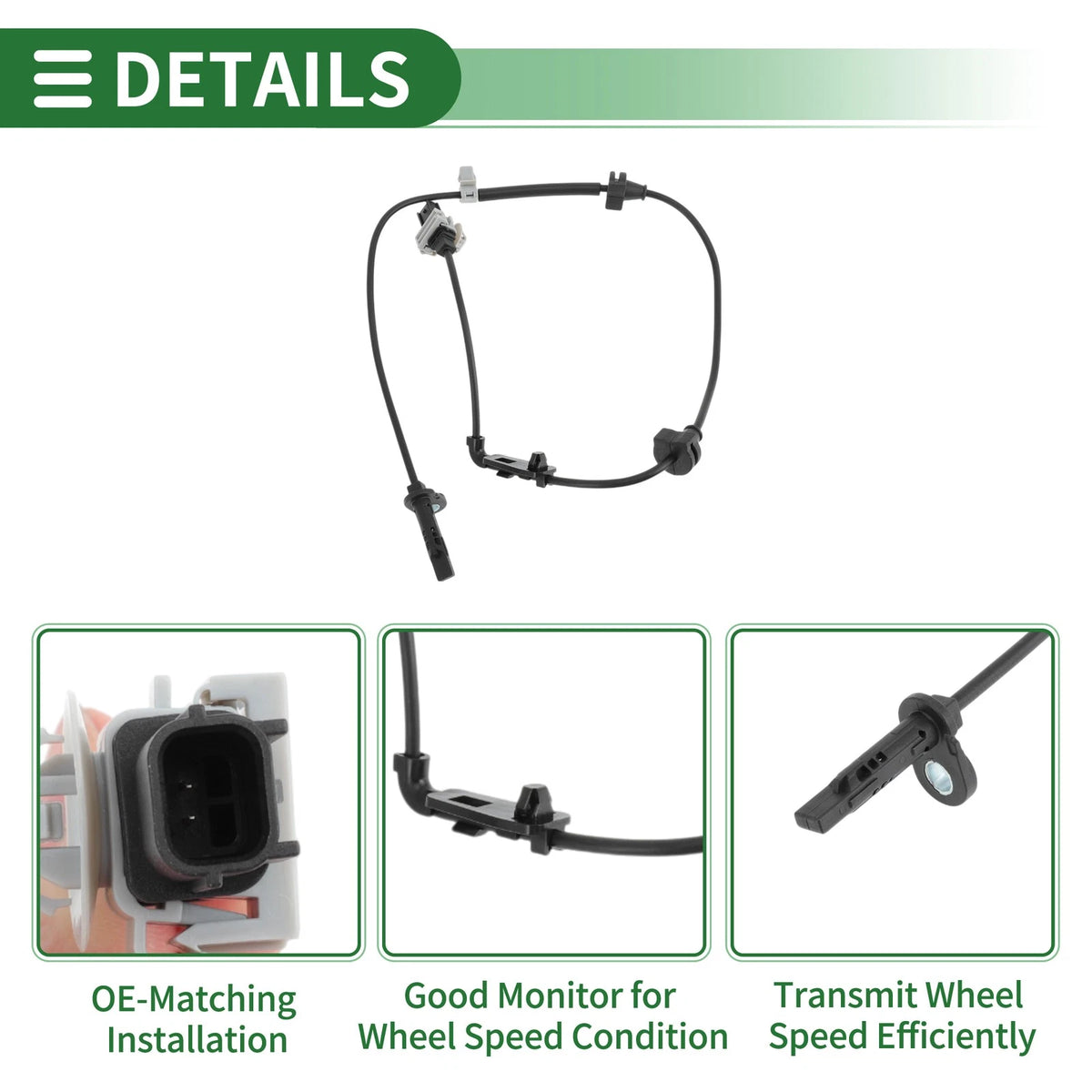 ABS Wheel Speed Sensor No. 57450THAH01 for Honda Avancier (2019–2021)