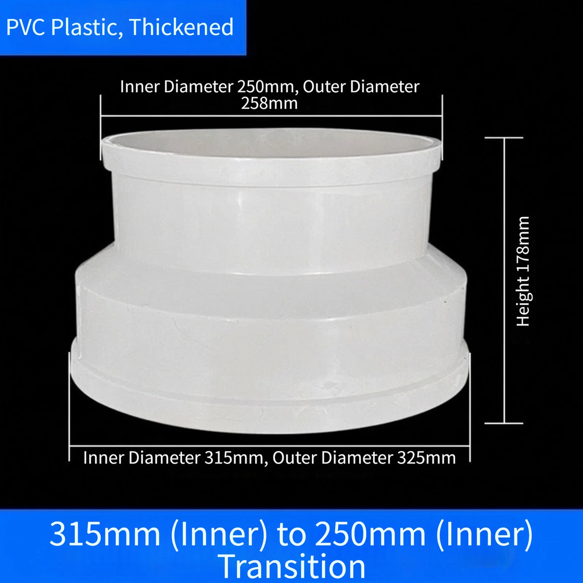 Reducing Drain Coupling PVC for Efficient Pipe Diameter Matching