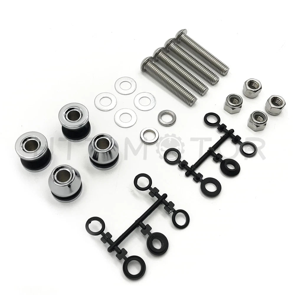 Sissy Bar Docking Hardware Kit for Harley Dyna FXDWG/FXDF (2006–2023)