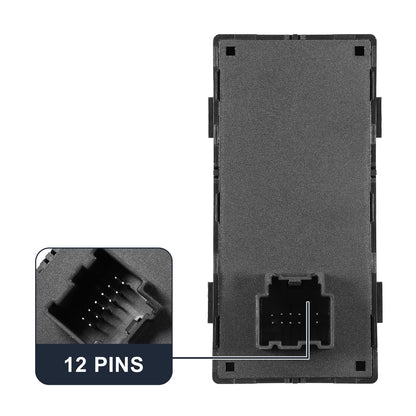 Front Left Door Window Switch for Chevrolet (23427098) Plastic Metal Black