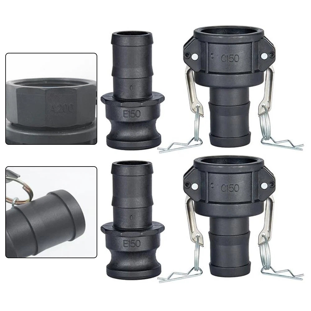 2PC Cam Lock Fittings Set for Hose Coupler and Male Adapter