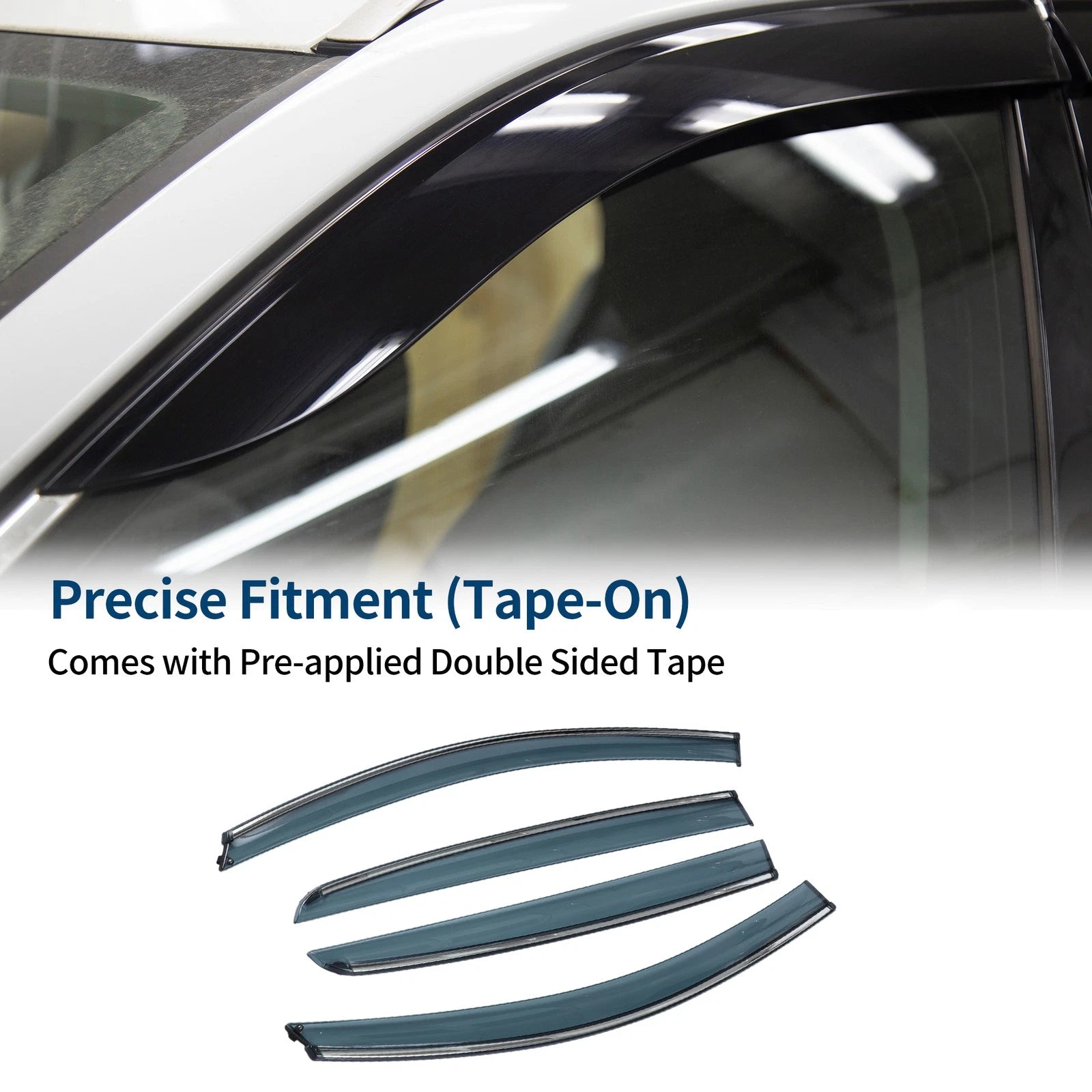 Car Window Deflectors 1 Set for Volkswagen Golf MK6 Hatchback (2010–2014)