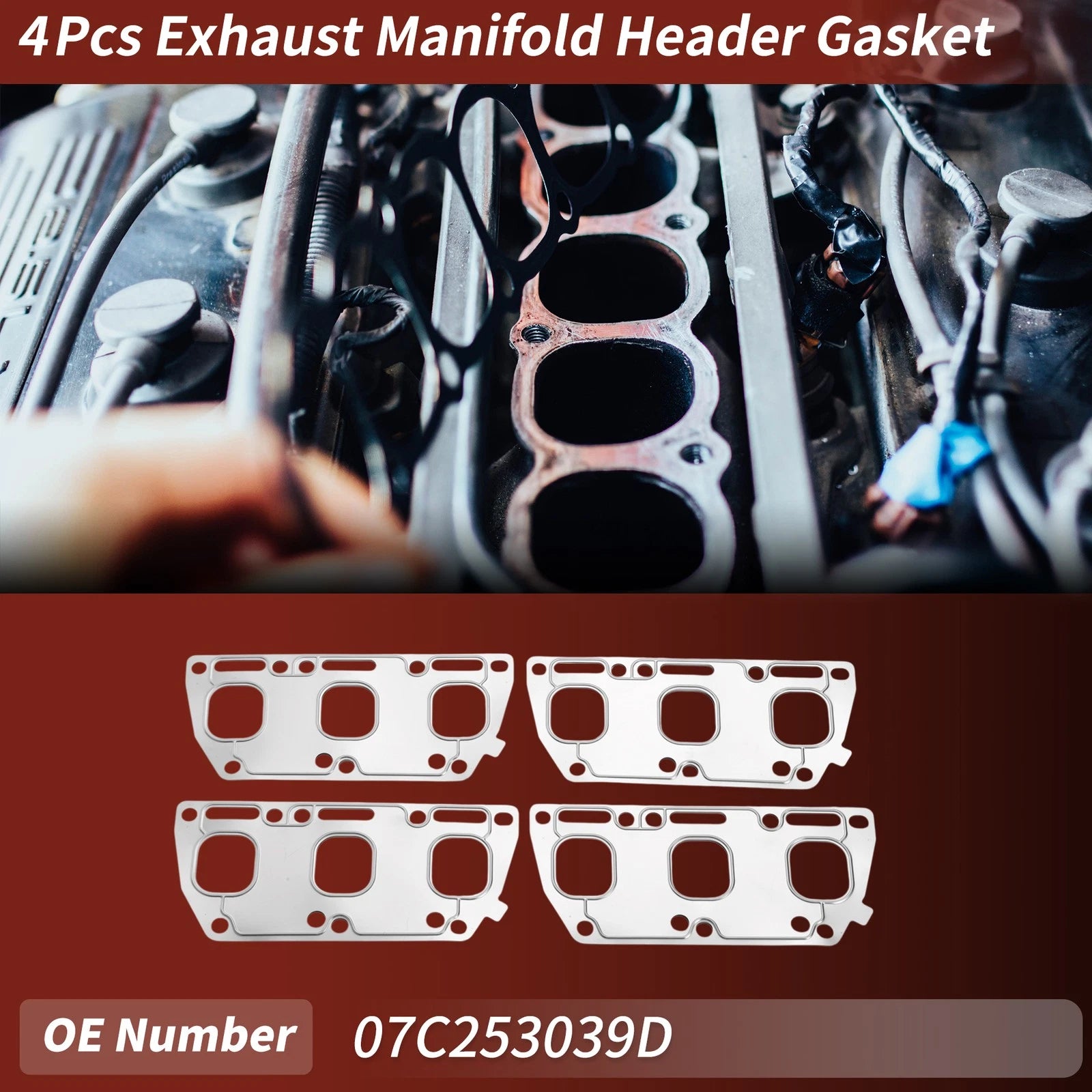 Exhaust Manifold Header Gasket Set for Audi A8 D3 (2003–2009)