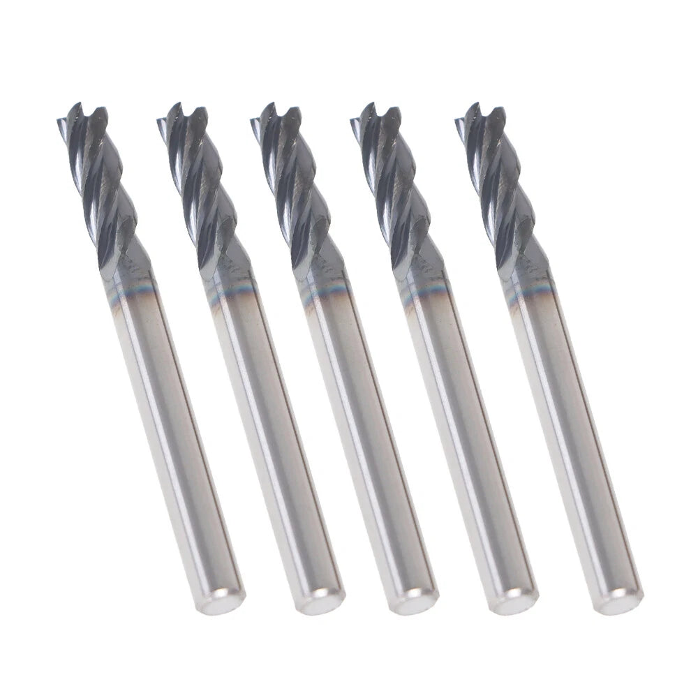 5x 3/16" Shank Diameter 4 Flute Carbide End Mill