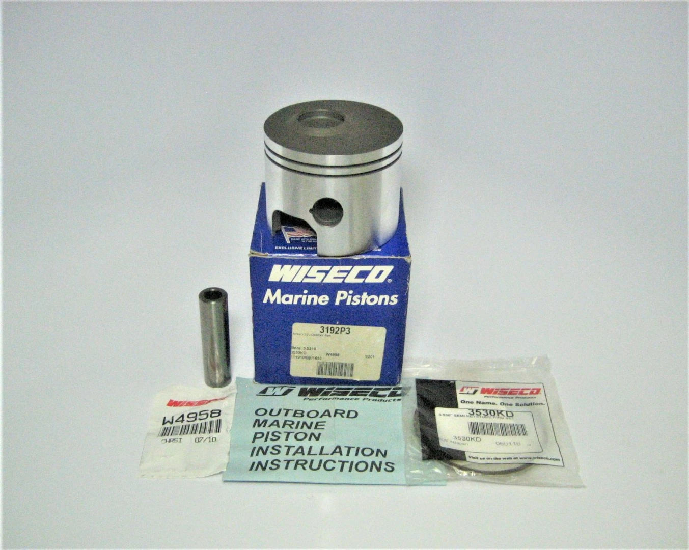 Wiseco 3192P3 Piston for Mercury Mariner Optimax (Outboard Engine)