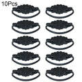 10X Antique Door Pull Handle Kitchen Cupboard Drawer Knob Cabinet Hardware Black