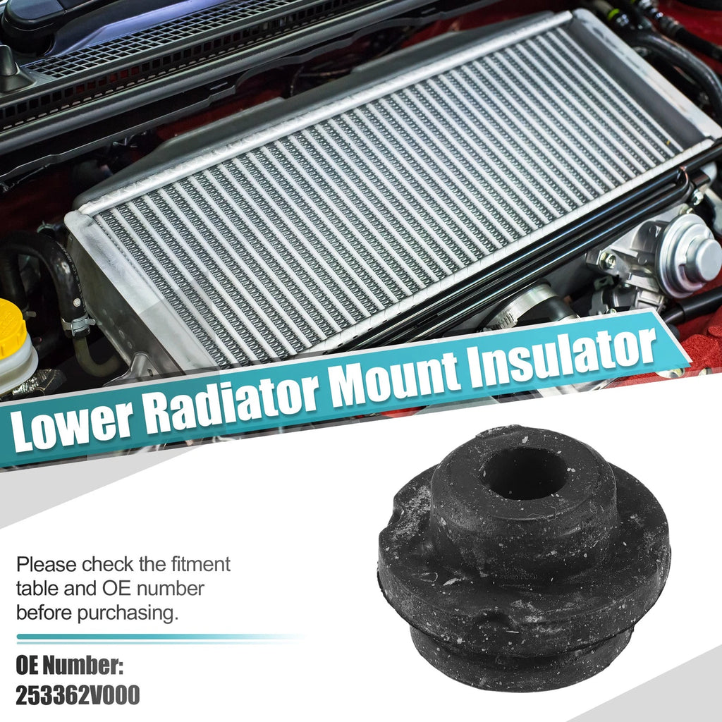 2pcs Rubber Lower Radiator Mount Insulator for Hyundai Accent (2012–2017)