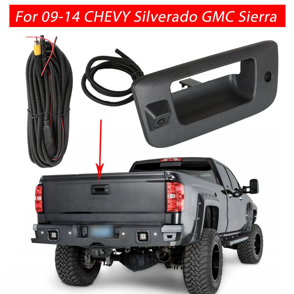 Tailgate Handle Bezel w/ Camera for Chevrolet Silverado GMC Sierra 1500 2500 3500 (2014–2019)