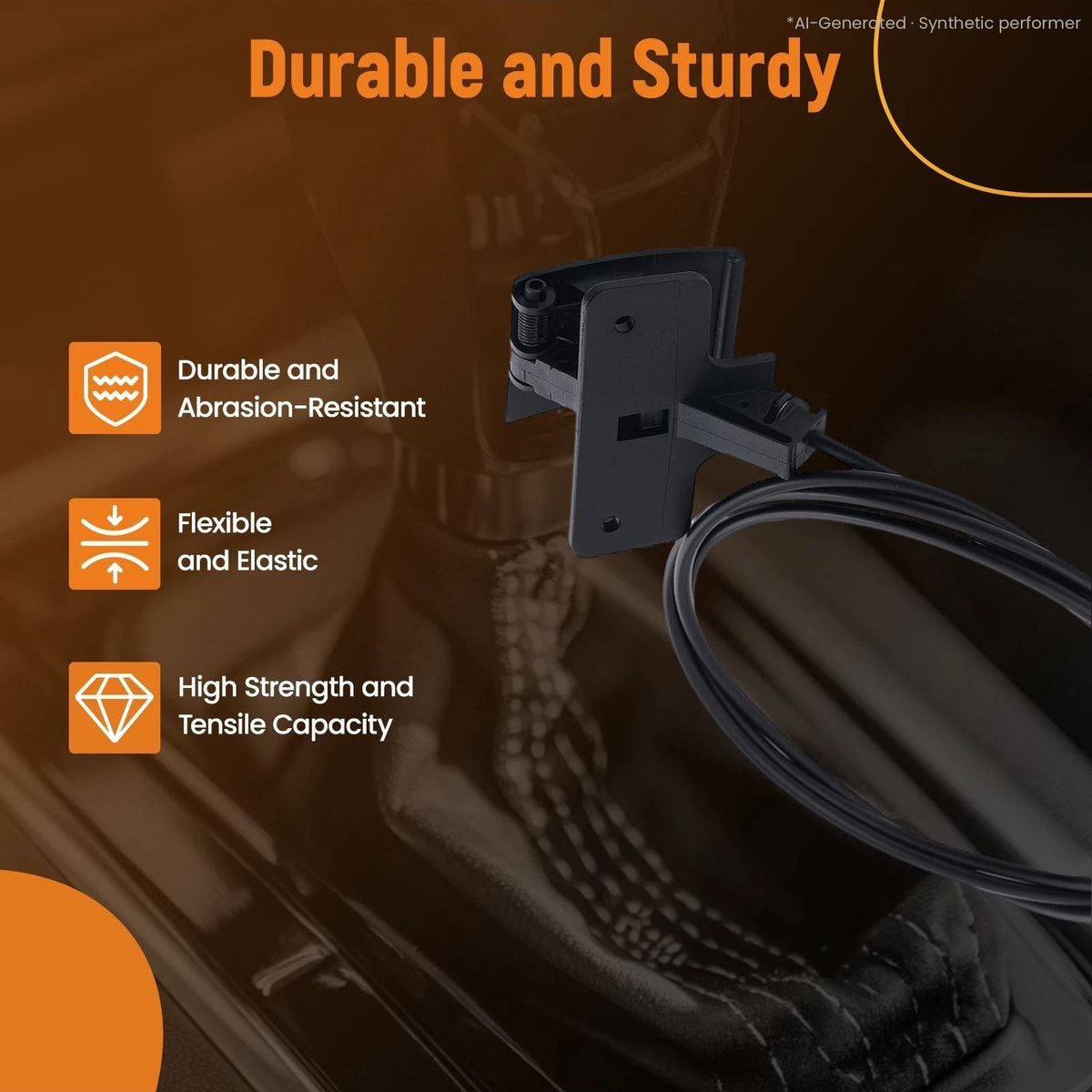 Front Hood Release Cable for Chevrolet Express 4500 (2009–2019) 912-102