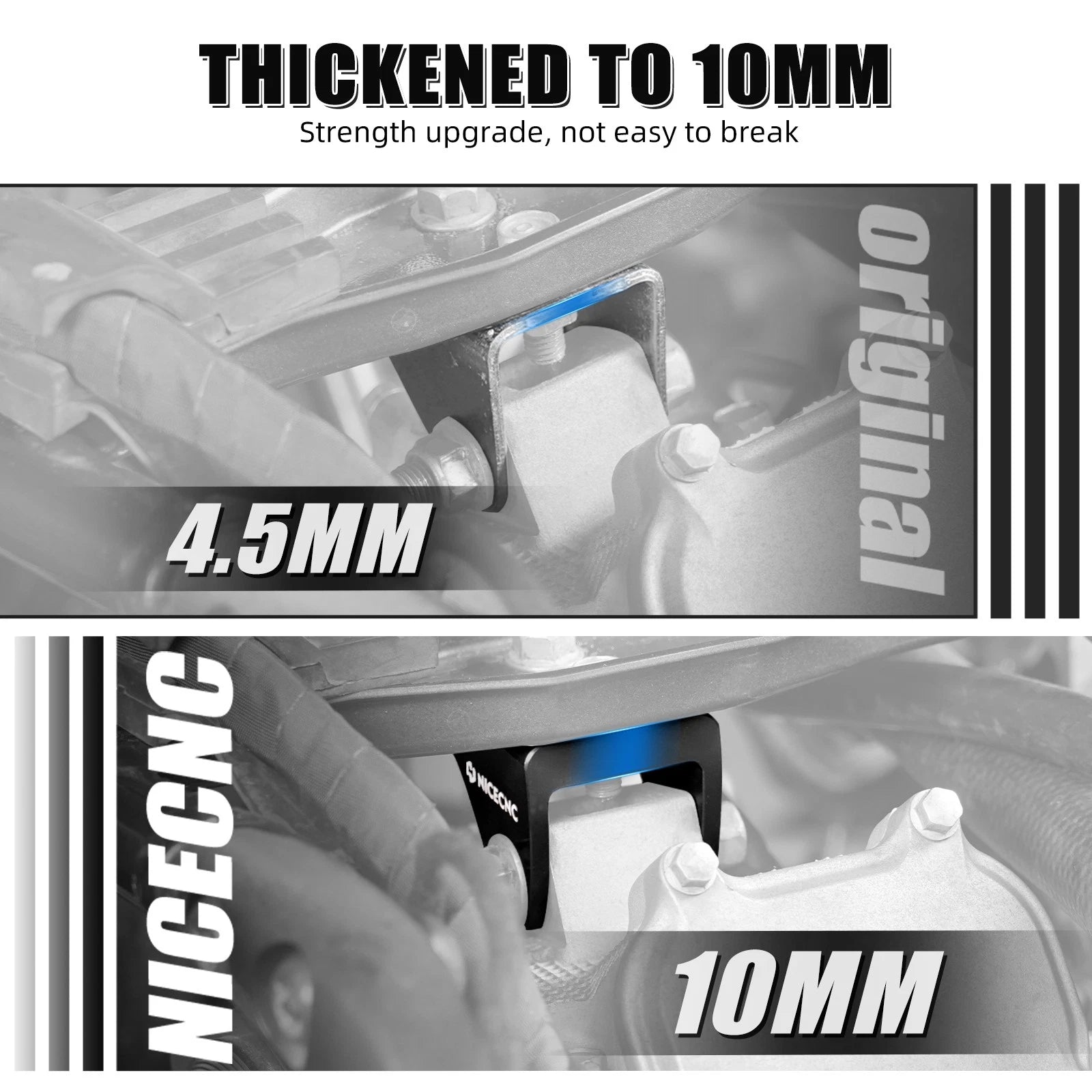 Engine Mount Brackets Kit for Yamaha Raptor 700 (2006–2023)