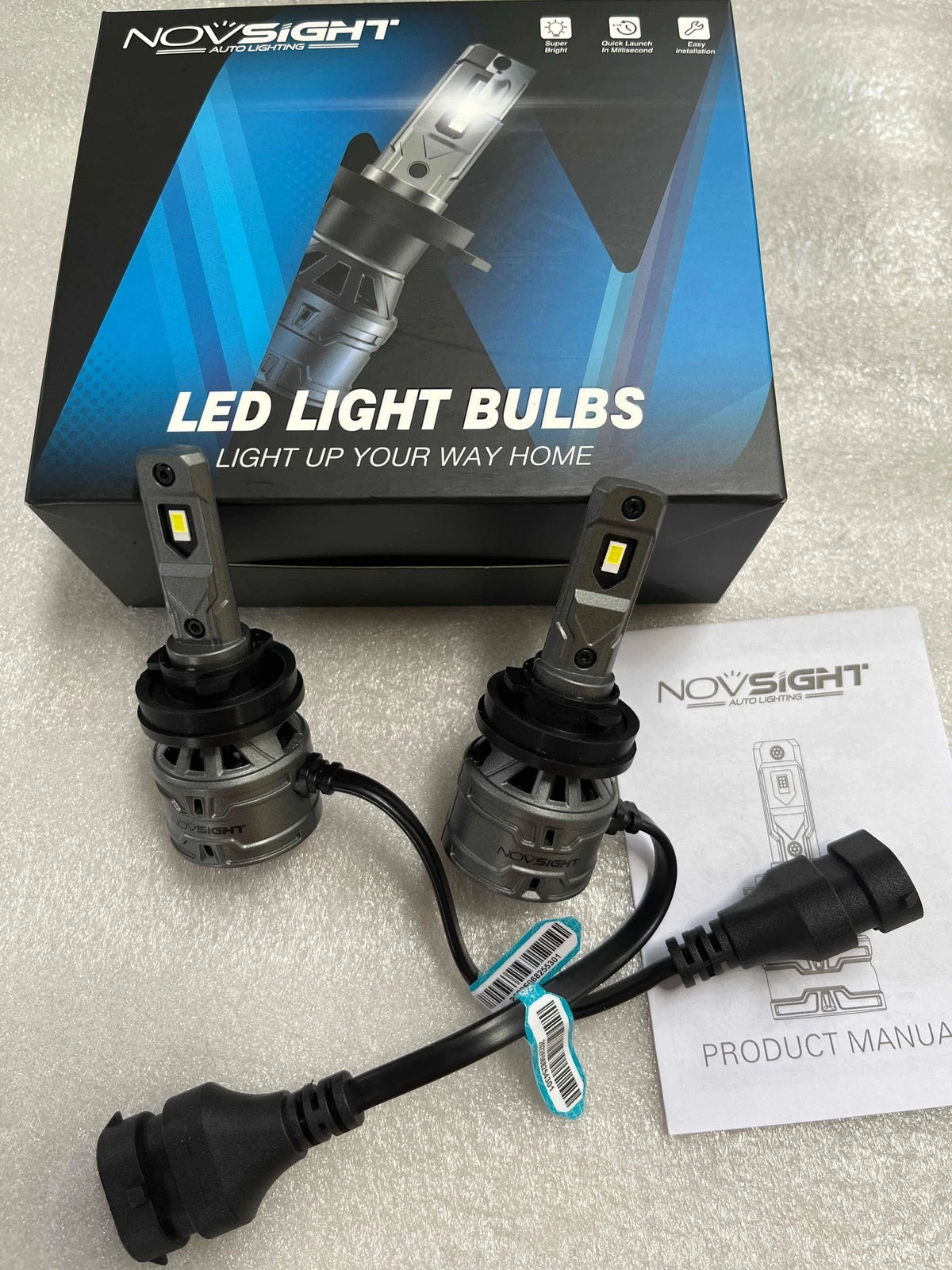 2X H11 LED Headlight Conversion Bulbs Kit for 13000LM