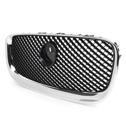 Front Upper Bumper Radiator Grille Grill Chrome for Jaguar XF (2012–2015)
