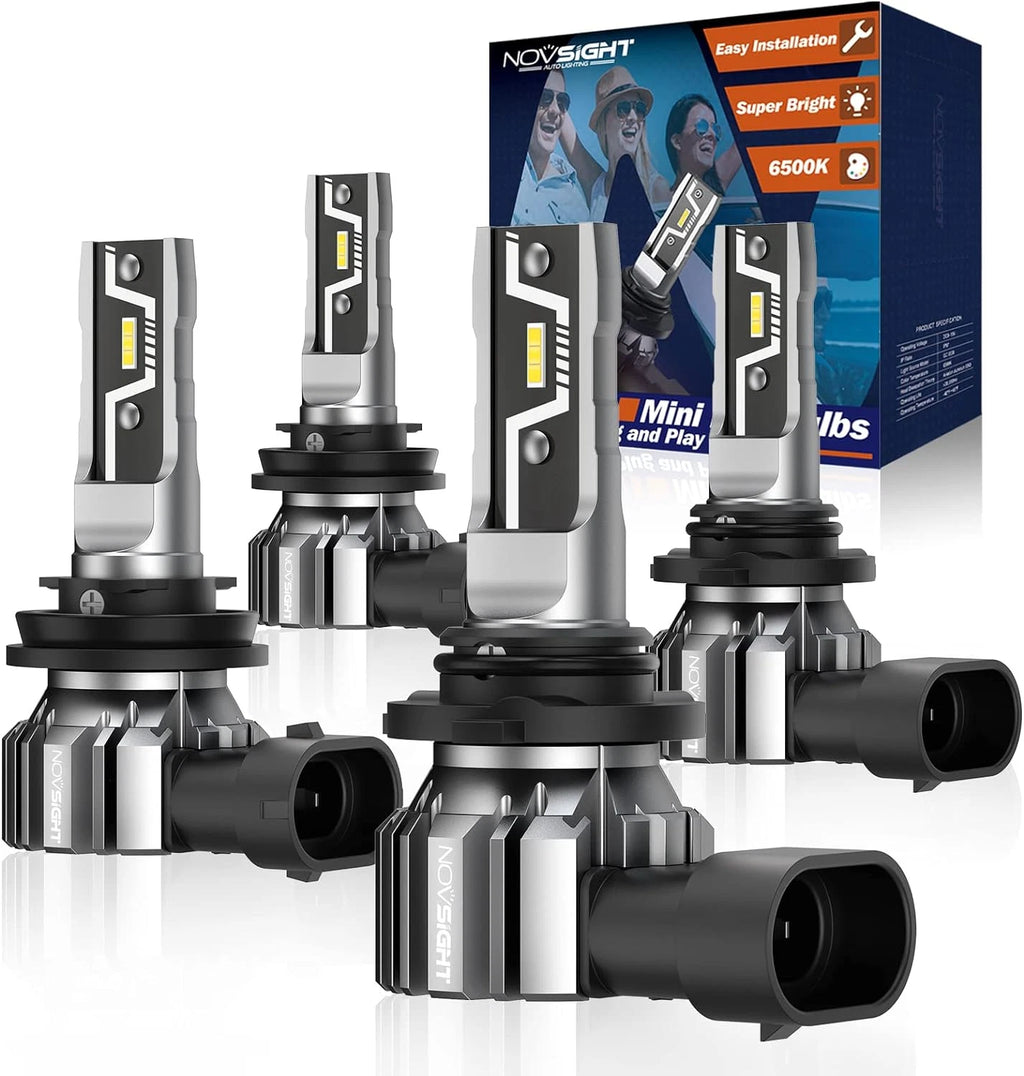9005 + H11 LED Headlight Bulbs Combo for