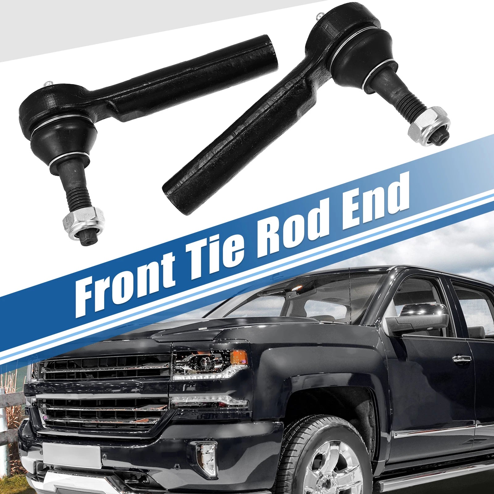 2pcs Front Tie Rod End ES800223 for Cadillac
