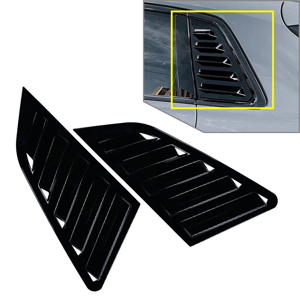 Black Rear Window Louvers for Audi A3 S3 8Y Hatchback (2021–2024)