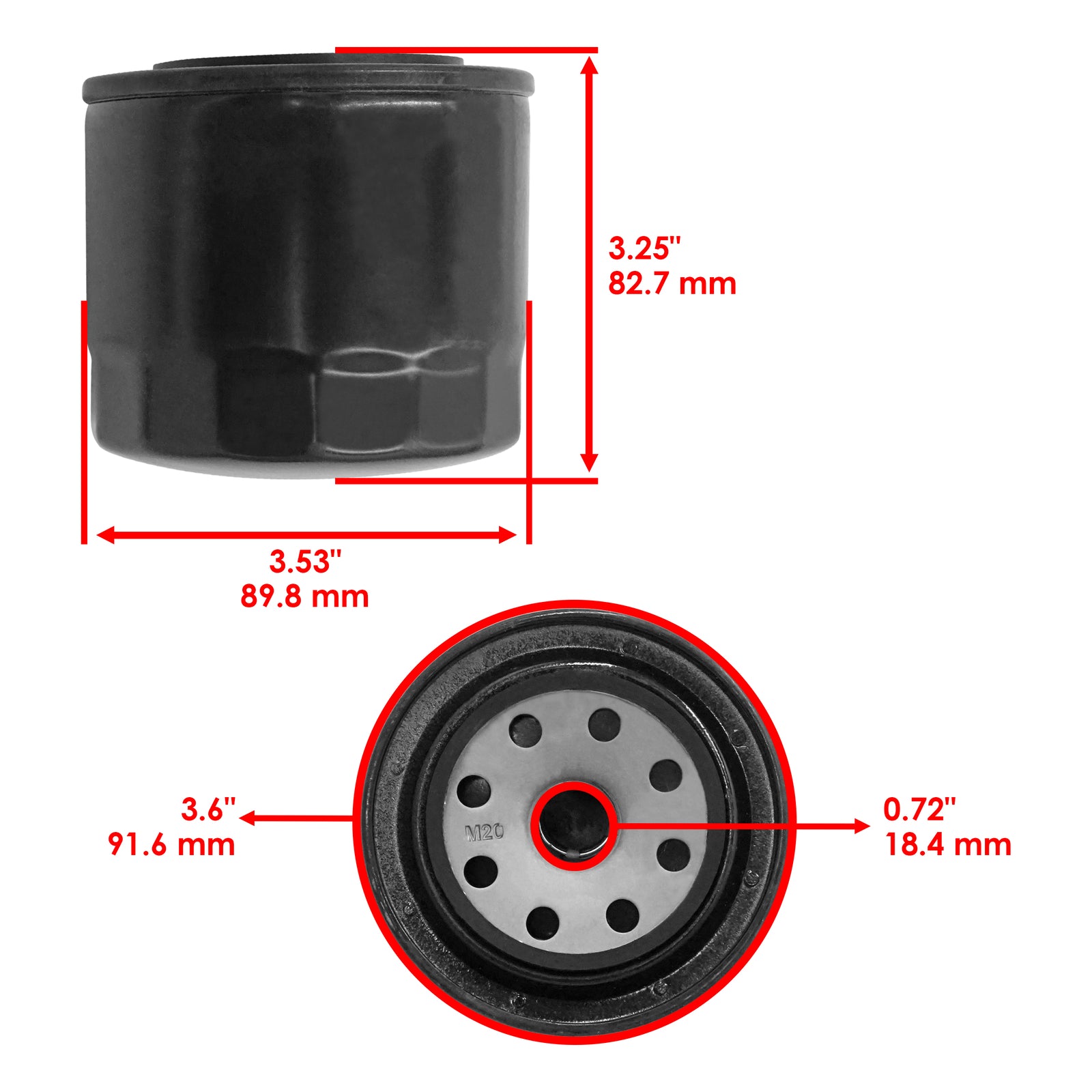 Fuel Filter for John Deere Z997R Diesel ZTrak (2007–2013)