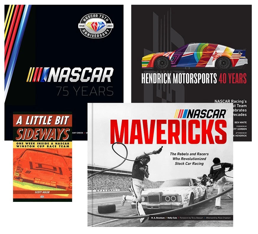 4 Book Set for NASCAR Enthusiast