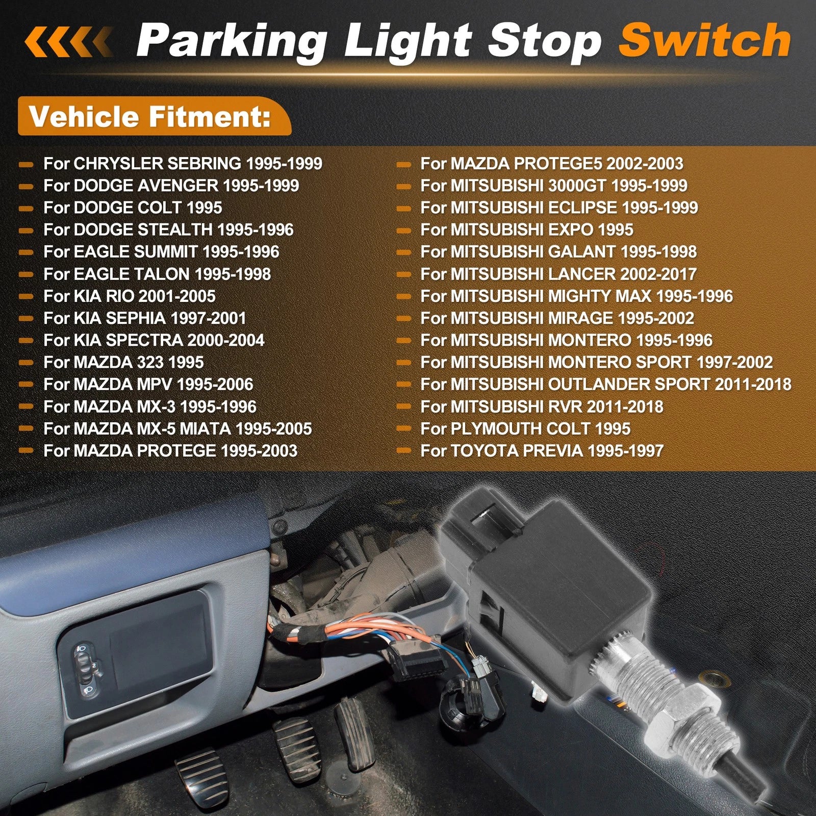 Brake Light Switch Replacement for Chrysler Sebring (1995–1999)