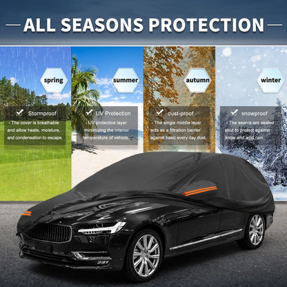Car Cover with Left Side Door Zipper for Volvo V90 (2017–2023)