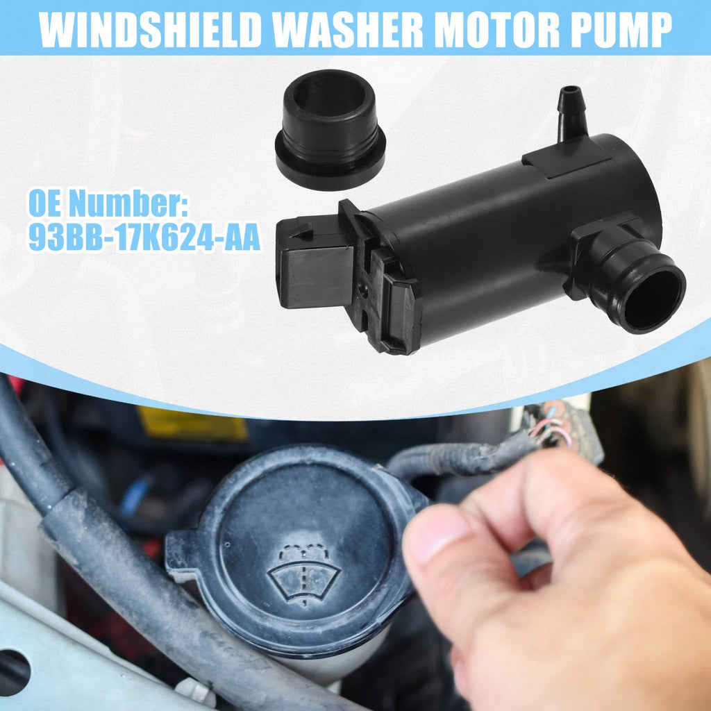 Windshield Washer Pump Motor Replacement for Ford Transit MK5 MK6 MK7 (2010–2019)