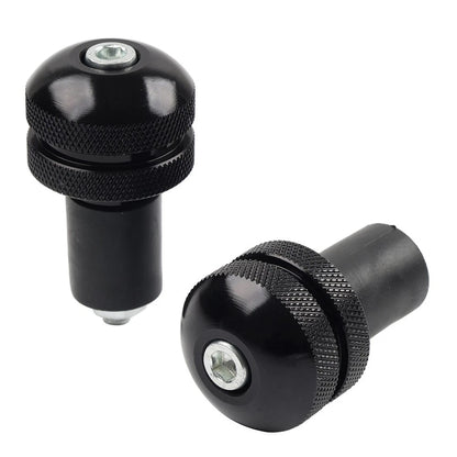 Universal 7/8 Motorcycle Handlebar Grips Bar End Cap Plug Slider Black