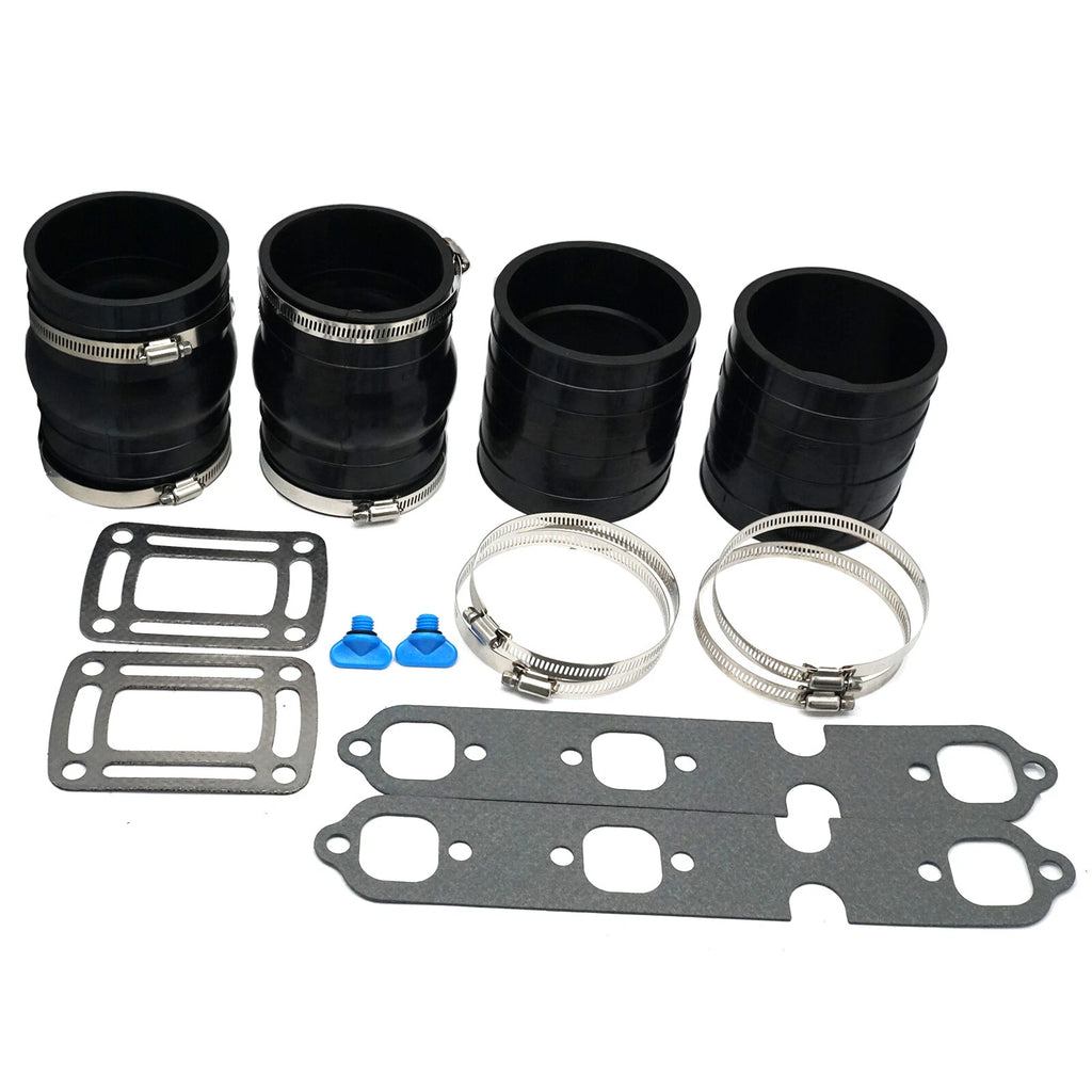 Exhaust Manifold Bellow Hose Repair Kit W/Gasket for OMC 4.3L Sterndrive V6 (3852696)