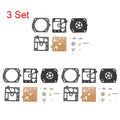 Set of 3 Carburetor Gasket Diaphragm Repair Kit for Husqvarna 350 351 (K22-HDA)