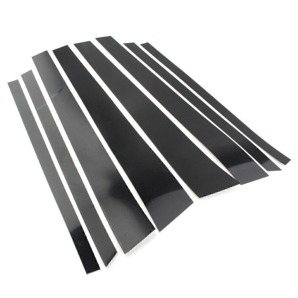 8pcs Black Pillar Posts Trim Kit for BMW X5 E70 (2007–2013)