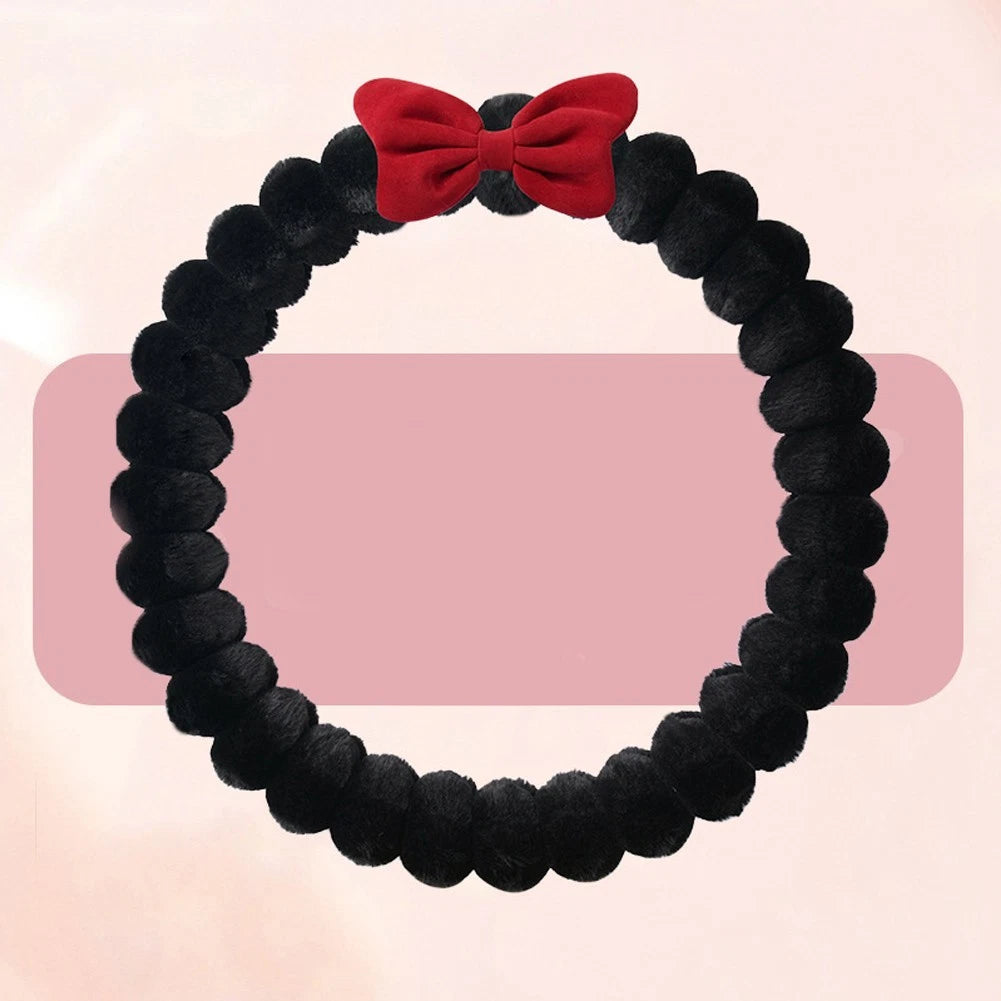 Winter Steering Wheel Cover for 36CM Wheels (Soft Bow Design)