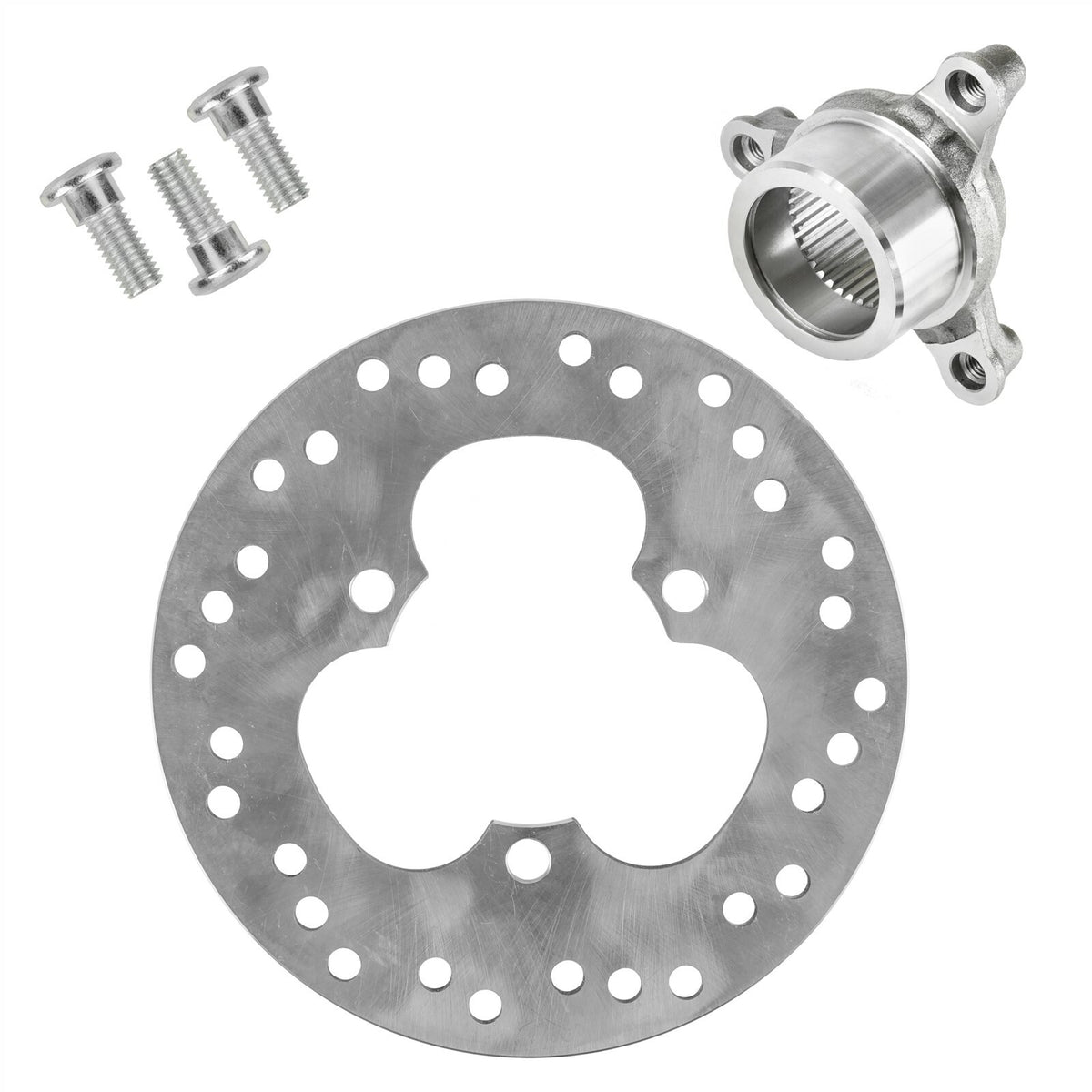 Rear Brake Disc Rotor with Hub Flange Replacement for Honda TRX450R (2006–2009)