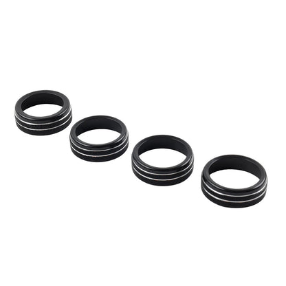 Black AC Climate Control Ring Knob Trim for Toyota Tacoma (2016–2023)