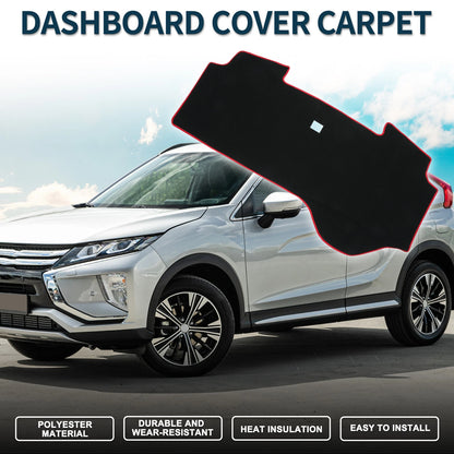 Dashboard Dash Cover Mat for Mitsubishi Delica D5 (2019–2024) Black Red Set of 1