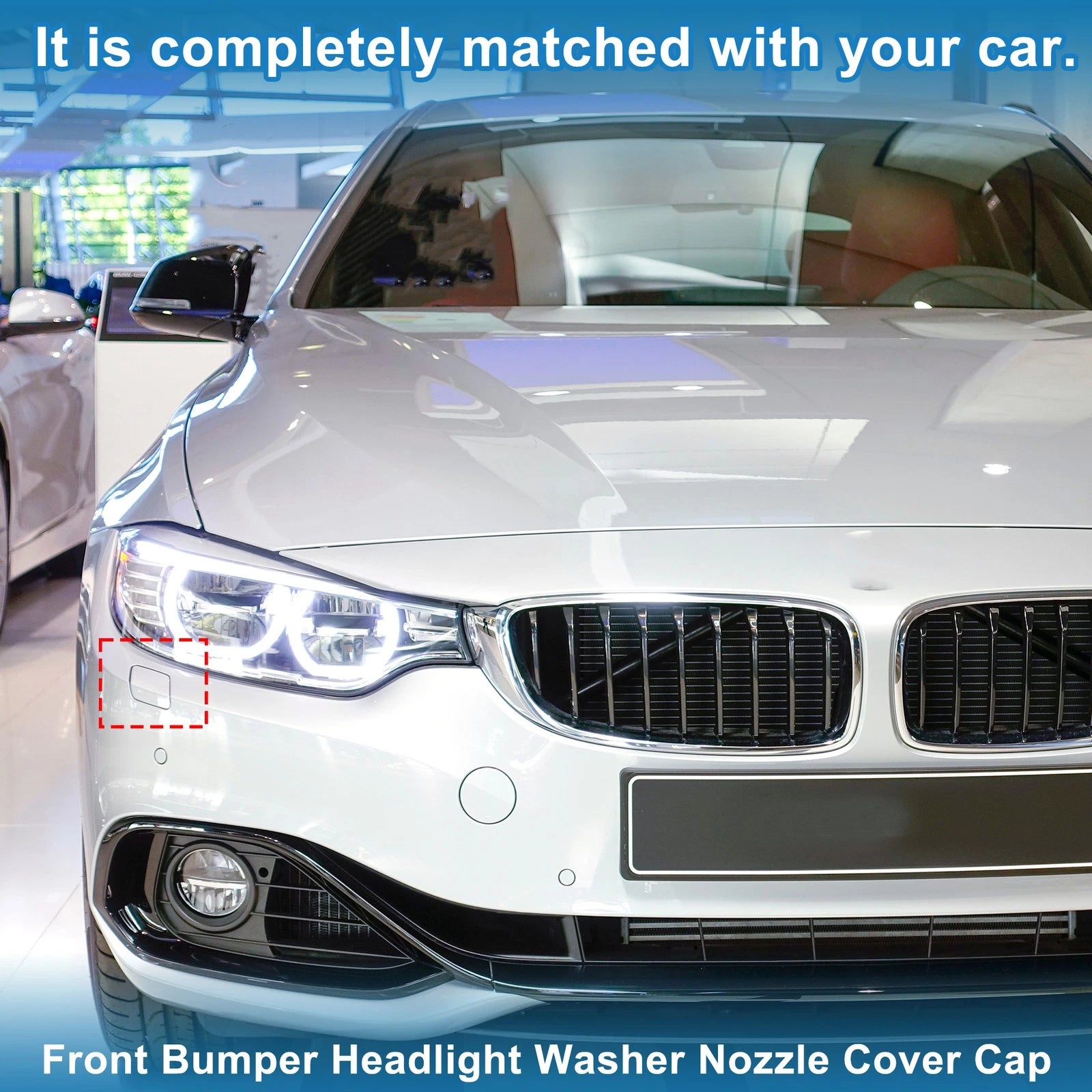 Front Right Washer Nozzle Cover Cap Replacement for BMW 428i (2014–2021)