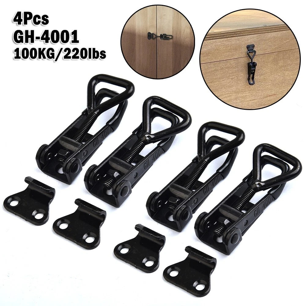 Adjustable Toggle Clamp Steel Hasp Catch Clip GH-4001 (220lbs)