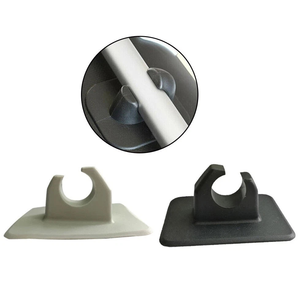 Boat Paddle Holder Clips for Inflatable Boat Oar Rowing (Black/Grey)