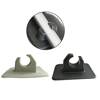 Boat Paddle Holder Clips for Inflatable Boat Oar Rowing (Black/Grey)