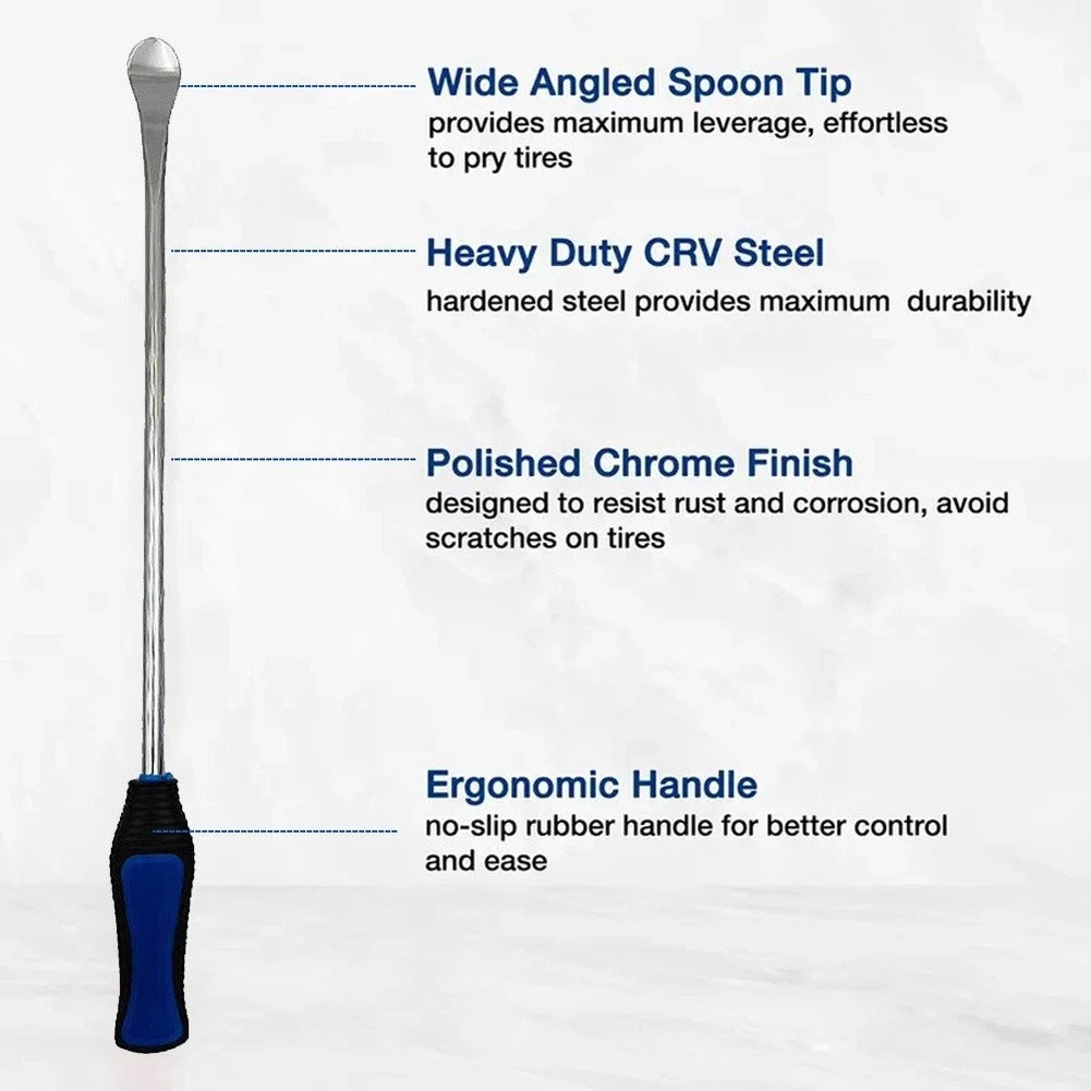 Heavy Duty Motorcycle Tire Repair Kit with Rim Protection and Levers