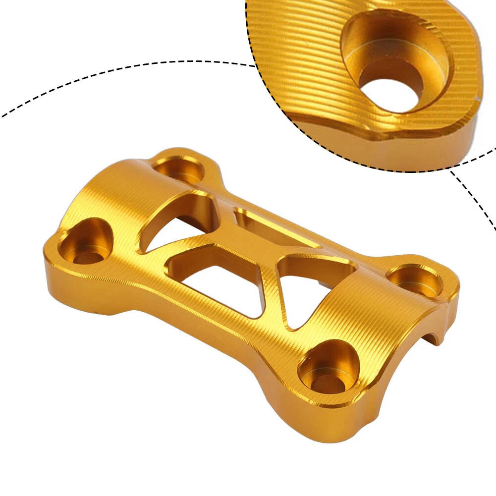 Handlebar Riser Mount Clamp Top Cover Gold for Honda CB500X (2019–2022)
