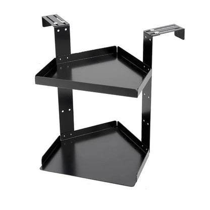 Height Adjustable Metal Cubicle Corner Shelf for Office Workspace
