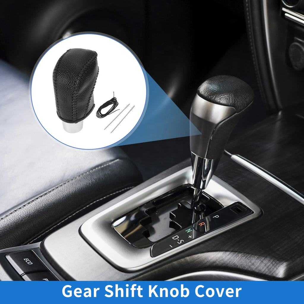Gear Shift Knob Cover Pebbled Black Replacement for Volkswagen Golf (2015–2019)