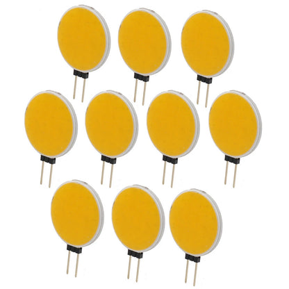 G4 COB LED Chip Bead Round Lamp Panel for 12V (180 Degrees, Warm White Light)