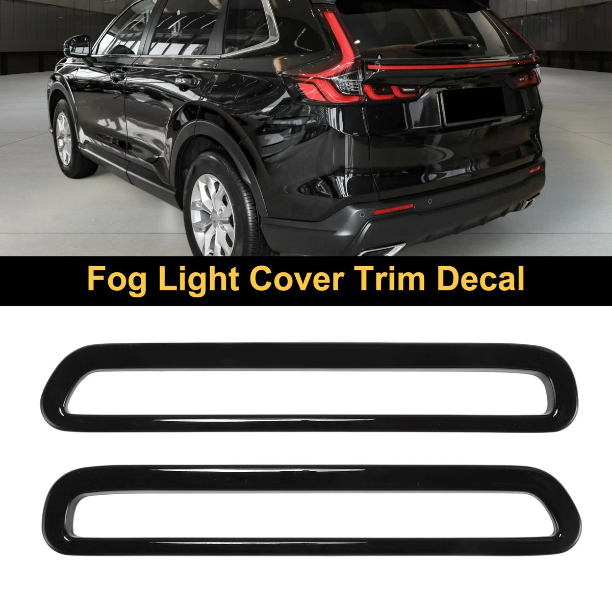 Rear Left Fog Light Cover Trim for Honda CR-V (2023–2024) Glossy Black