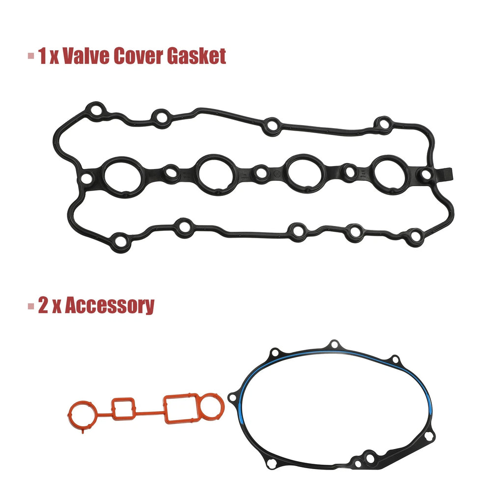 Engine Valve Cover Gasket Set Replacement for Audi A3 2.0L (2006–2008)