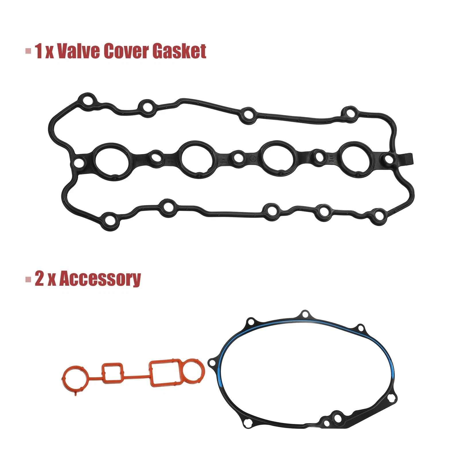 Engine Valve Cover Gasket Set Replacement for Audi A3 2.0L (2006–2008)