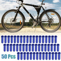 Brake Cable Cap Replacement Set for Bike Shifter Bicycle Gear (Blue) (50)