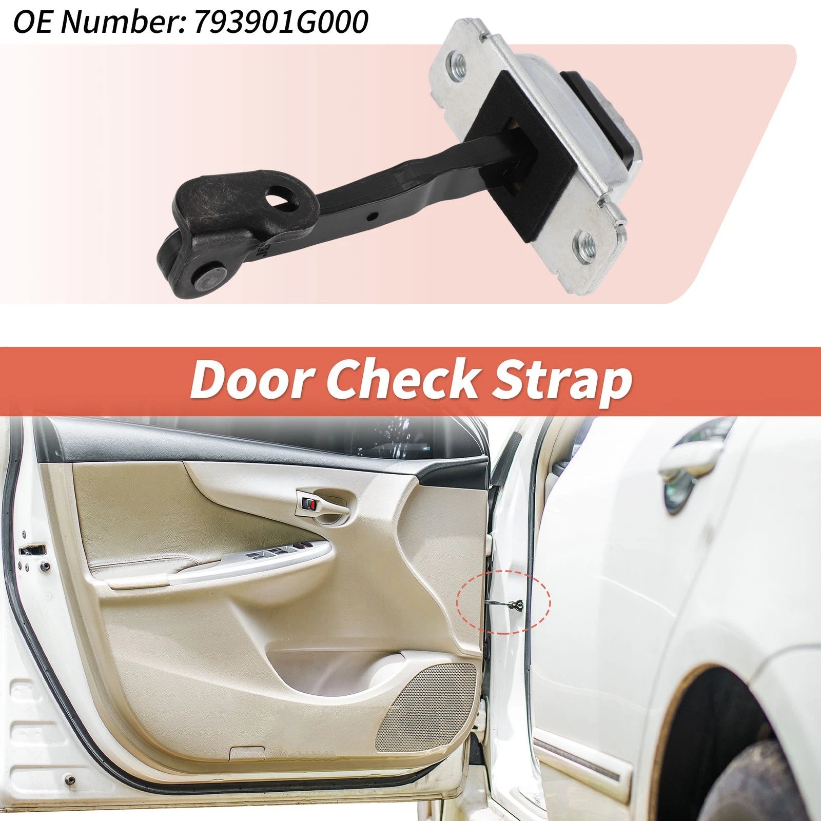Front Right Door Check Strap Replacement for Hyundai Accent (2006–2011)