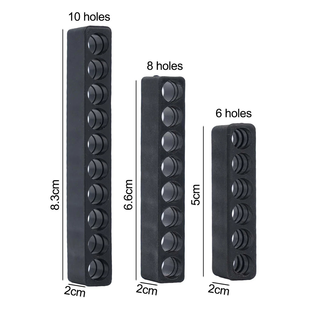 Hex Shank Bit Holder for Organizing 6810 Hole Screwdriver Bits