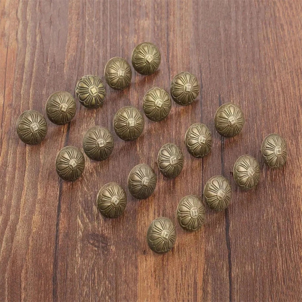 100pcs 16x14mm Antique Upholstery Nails for Furniture Decor